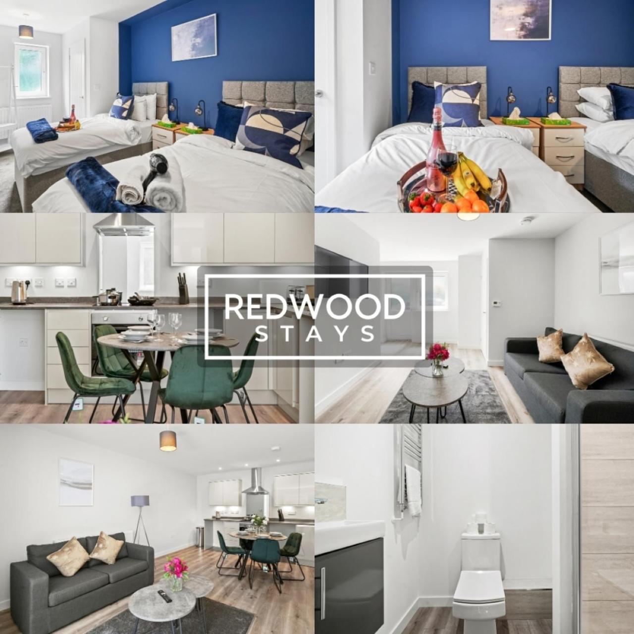 Quality 1 Bed 1 Bath Apartments For Contractors By Redwood Stays Farnborough  Exteriér fotografie